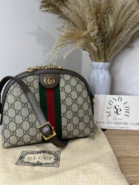 Gucci GG Supreme Ophidia Dome Small Shoulder Bag | Gucci